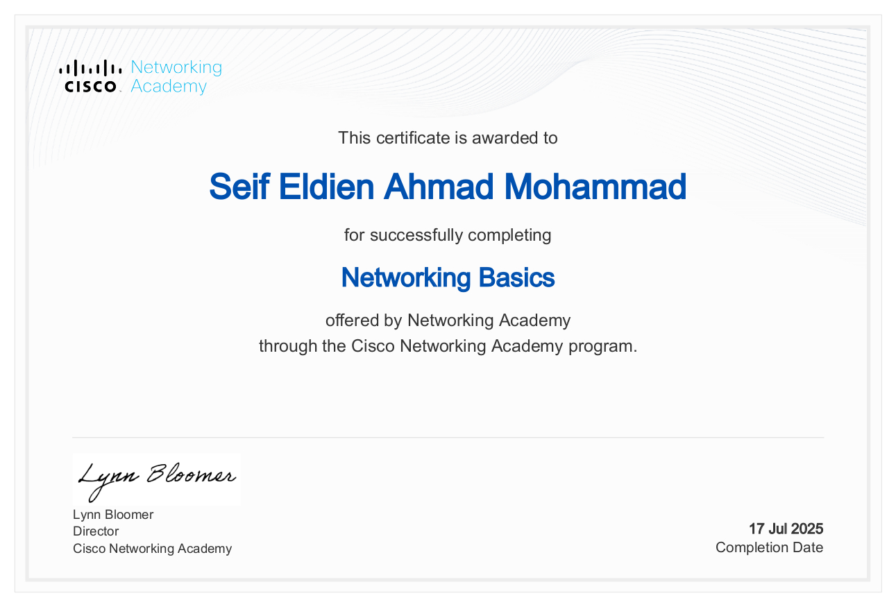 Networking Basics — Cisco